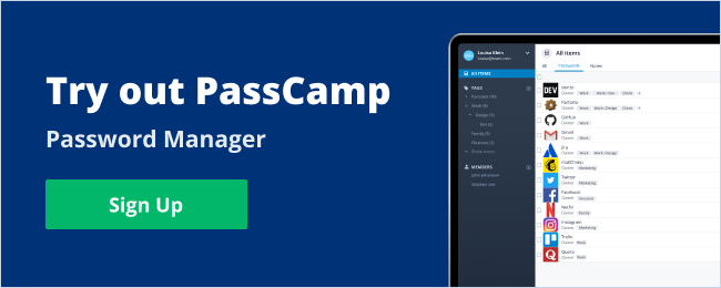 Try out PassCamp - a reliable password manager